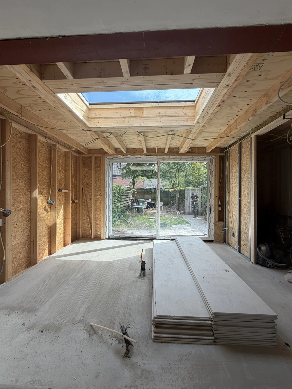 Licht en ruimte in de aanbouw – eigen werk van Klusbedrijf Koudenburg